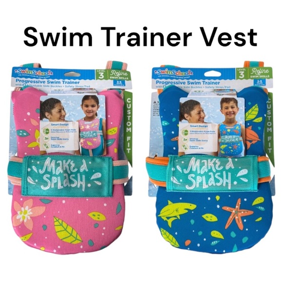 NWT Swim School Progressive Swim Trainer Level 3 Pink or Blue Ages 2-5 Years - Picture 11 of 13